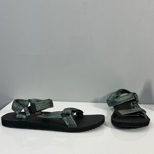 Teva Original Universal Tie Dye Green Hiking Camping Outdoor Sandals Size 13